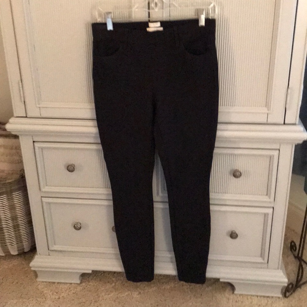 J Crew ponte knit black skinny jeans
